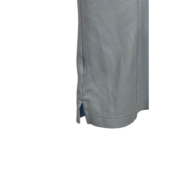 Adidas ClimaLite Womens Golf Polo Shirt L Light Blue Short Sleeve Performance - Picture 8 of 9